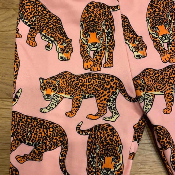 Girls fleece lined leggings - Picture 3 of 5